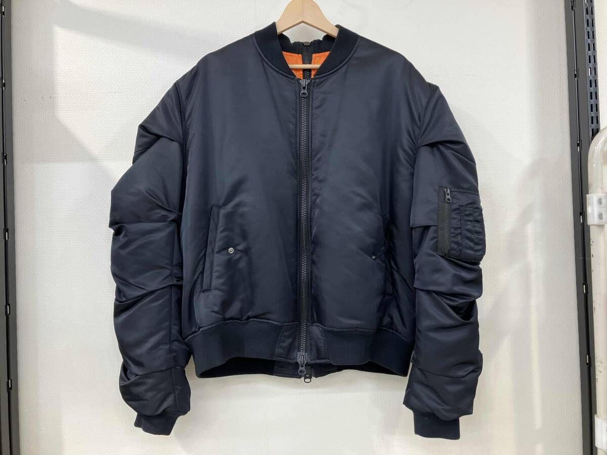 27サーカス MA-1 フライトジャケット ブルゾン サイズM ブラック 黒 ナイロン ポリエステル ANX-055