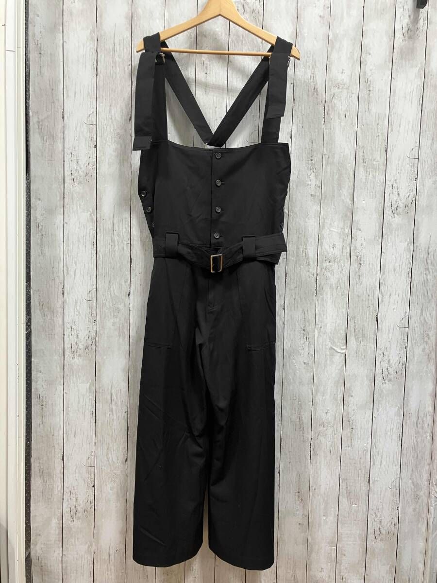 y s Red Label オーバーオール オールインワン Wool Salopette RI D 65 139 BLACK ARCH I VE ワイズレッドレーベル