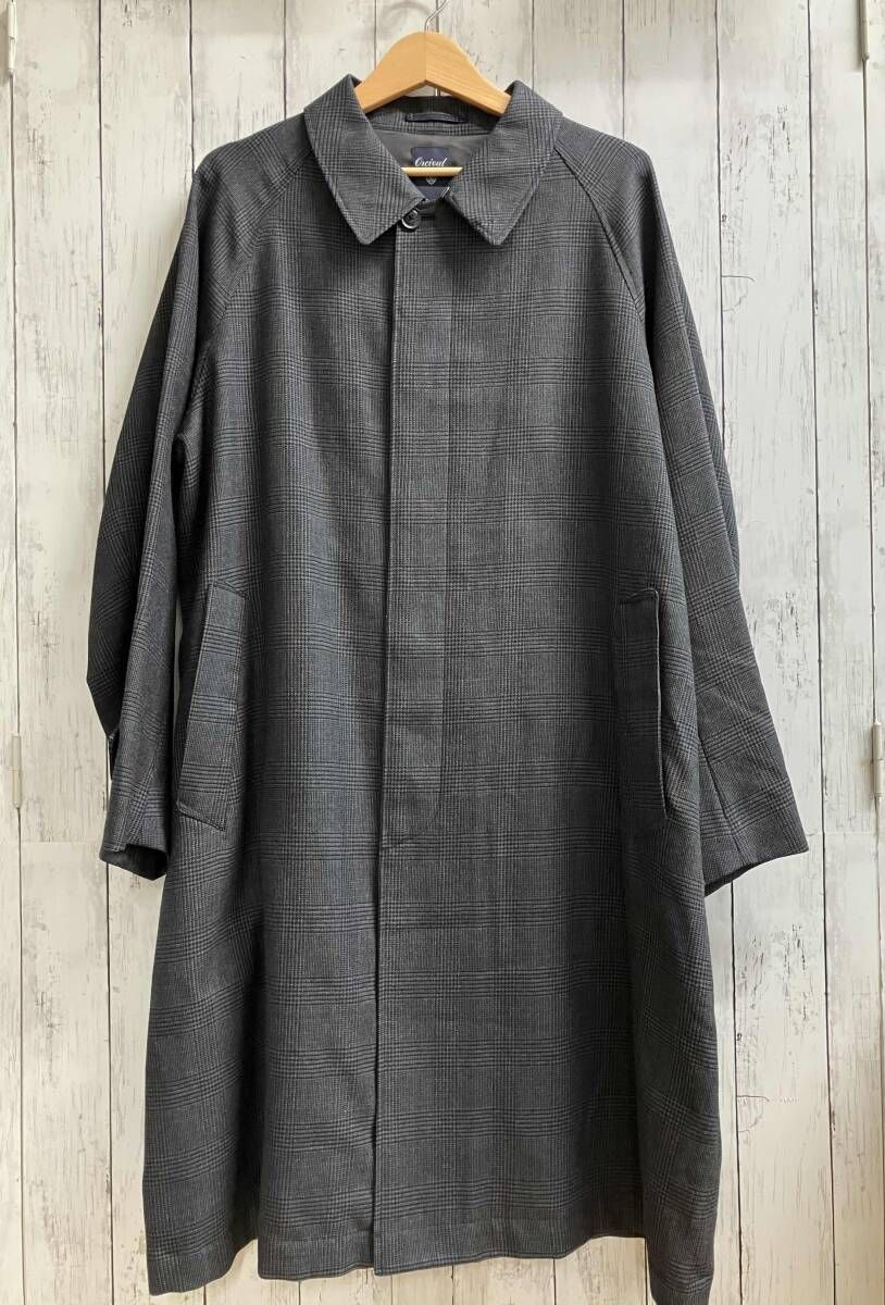 Orcival オーシバル コットンステン コート ロングコート バルマカーン グレンチェック 17 A KI 001 フォーマル