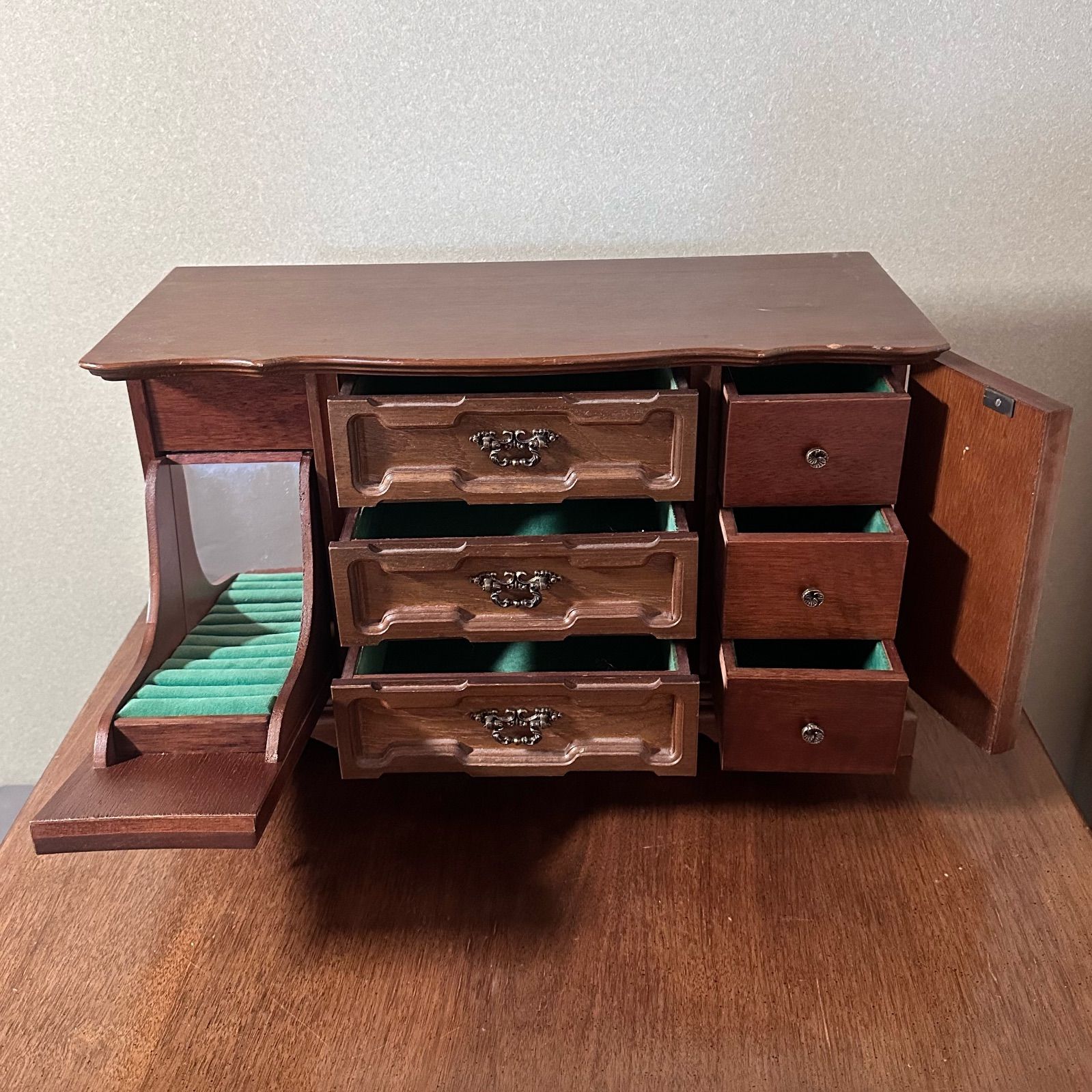 1980年代ヴィンテージ◇木製ジュエリーボックス ジュエリーボックス