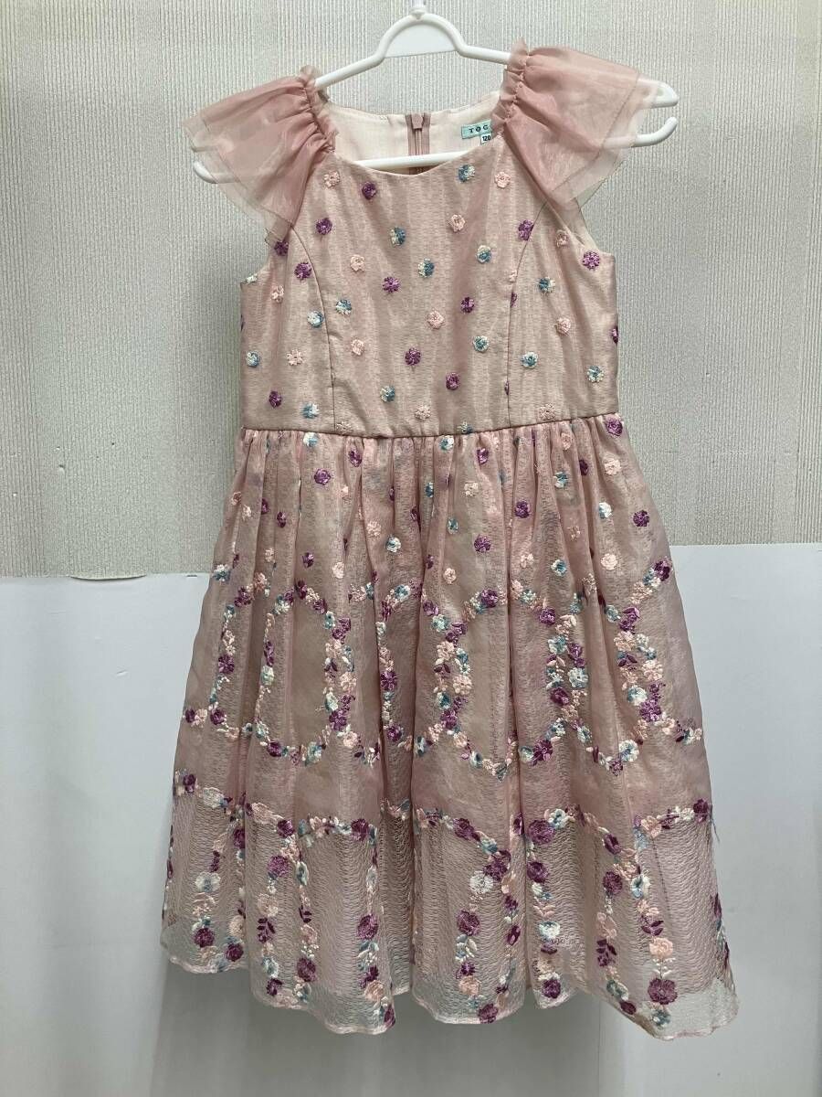 TOCCA BAMBINI トッカ バンビーニ キッズ 花柄刺繍ワンピース ピンク 120 cm