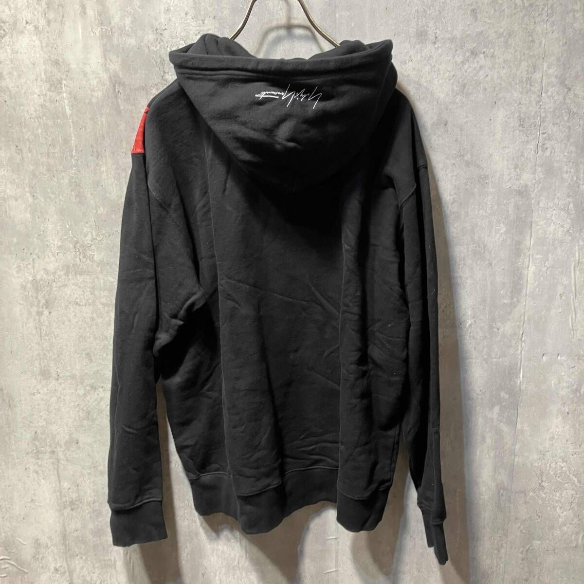 23 ss YOHJI POUR HOMME × ERA SWT HOODIE HZ-T 97-284 サイズXL ブラック ヨウジヤマモトプールオム×ニューエラ