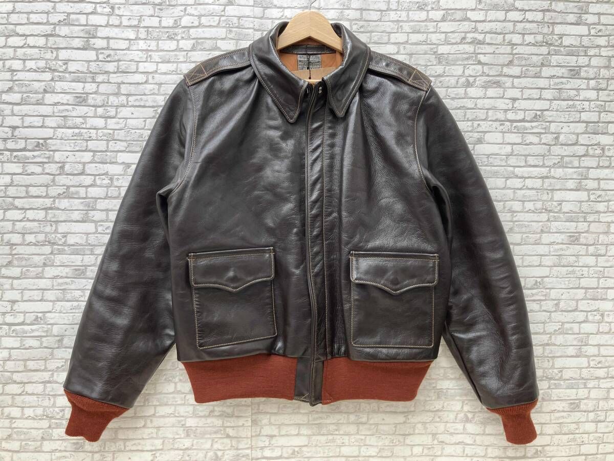 BUZZ RICKSON S バズリクソンズ BR 80644 type A 2 No W 535 ac 21996 ミリタリージャケット サイズ42 ブラウン