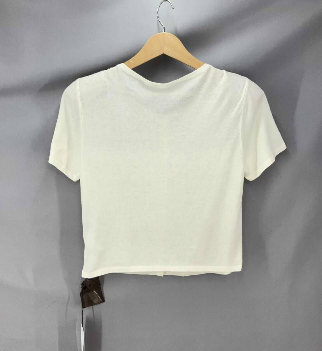 foxey フォクシー リトルシェル カシミヤ 半袖カーディガン アンサンブル サイズ42 オフホワイト 通年