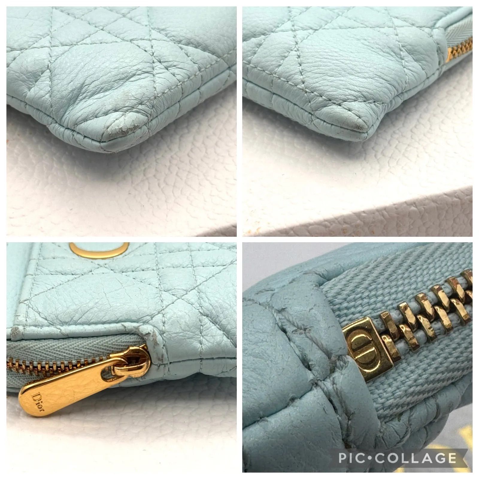 ディオール カロ ラベンダー ウォレット カナージュ コインケース