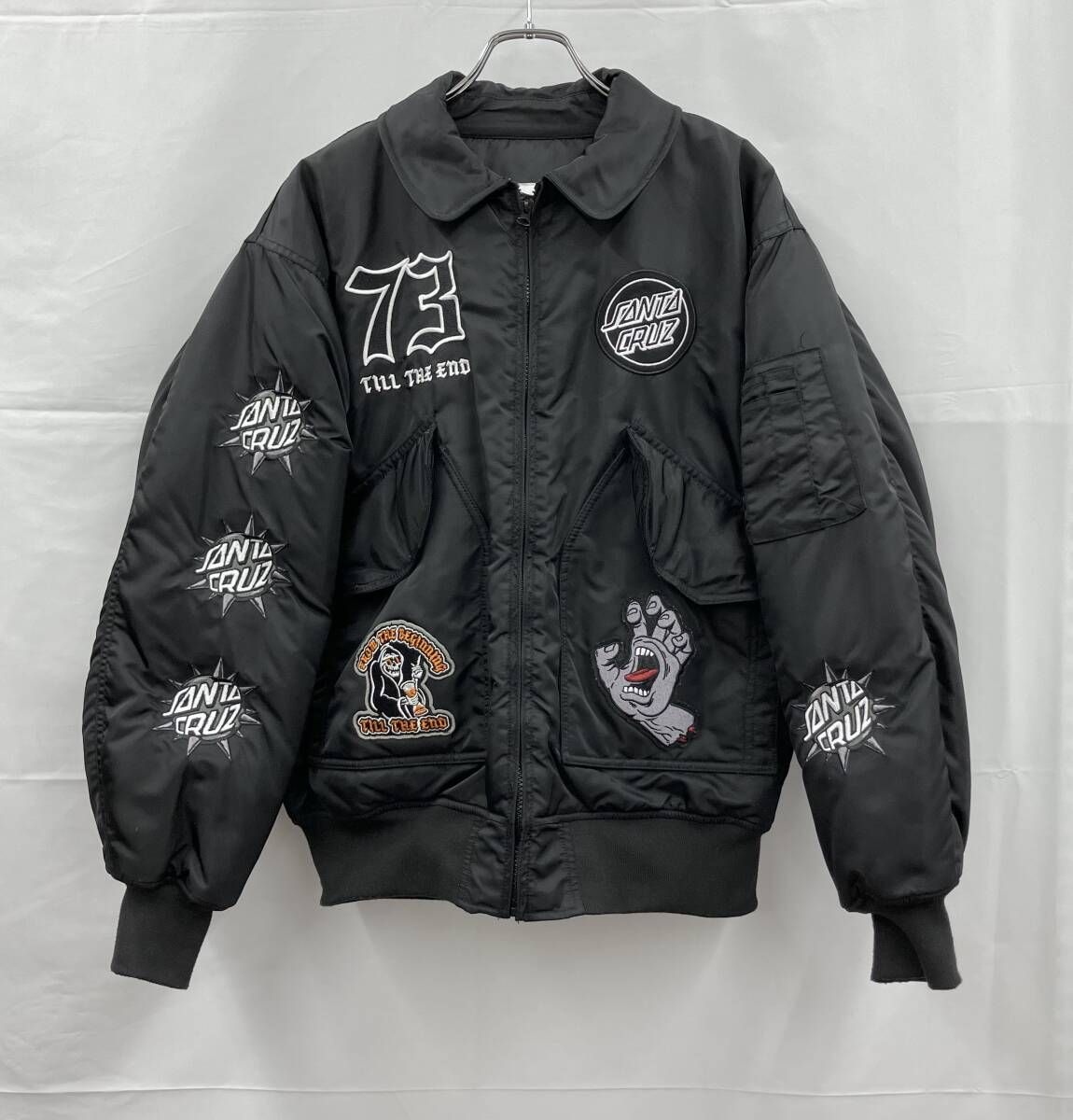 SANTA CRUZ サンタクルーズ ブルゾン MA-1 ボンバージャケット M ブラック 通年