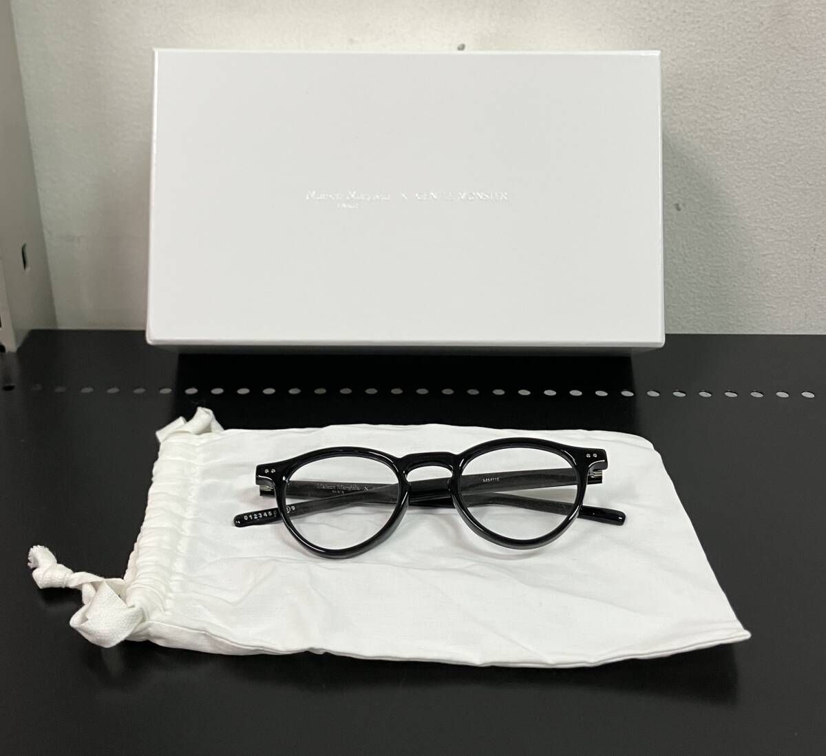 Maison Margiela メゾン マルジェラ アイウェア GENTLE MONSTER MM 116 C 1 あり 箱あり 眼鏡バッグ 保存袋 モード ブラック