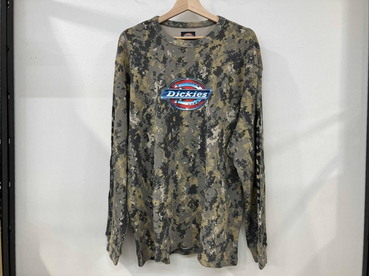 supreme シュプリーム Dickies Thermal ディッキーズ Digi Camo デジカモ ロンT 長袖Tシャツ サイズ2 XL コットン ポリエステル 中国製