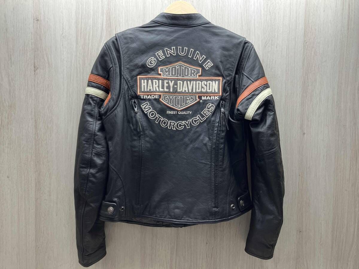 HARLEY ハーレーダビッドソン レザージャケット ブルゾン 98142-09 VW ヴィンテージ 裏地メッシュ 革ジャン バイカー S