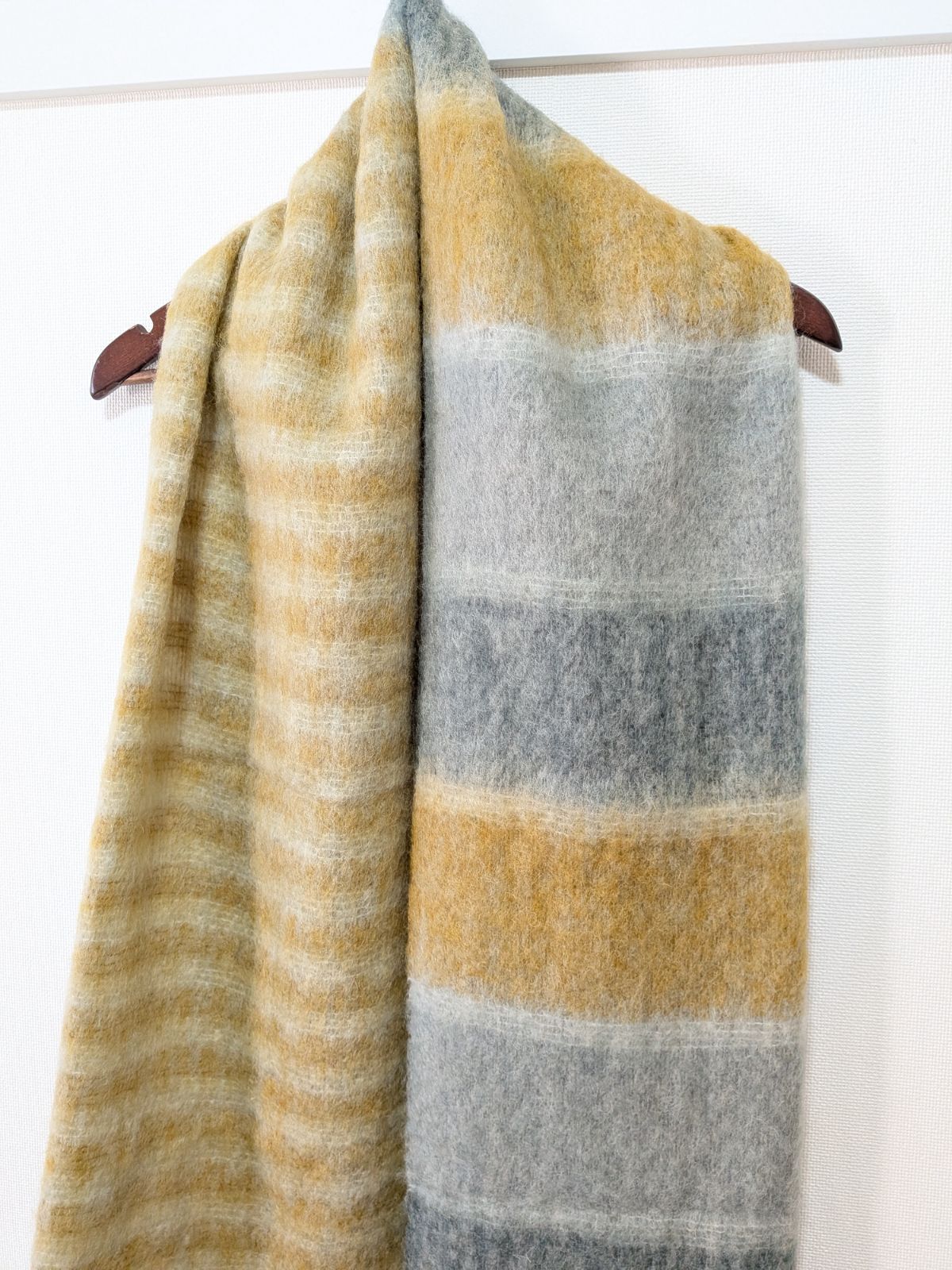 モヘヤ風ストール ウールマフラー