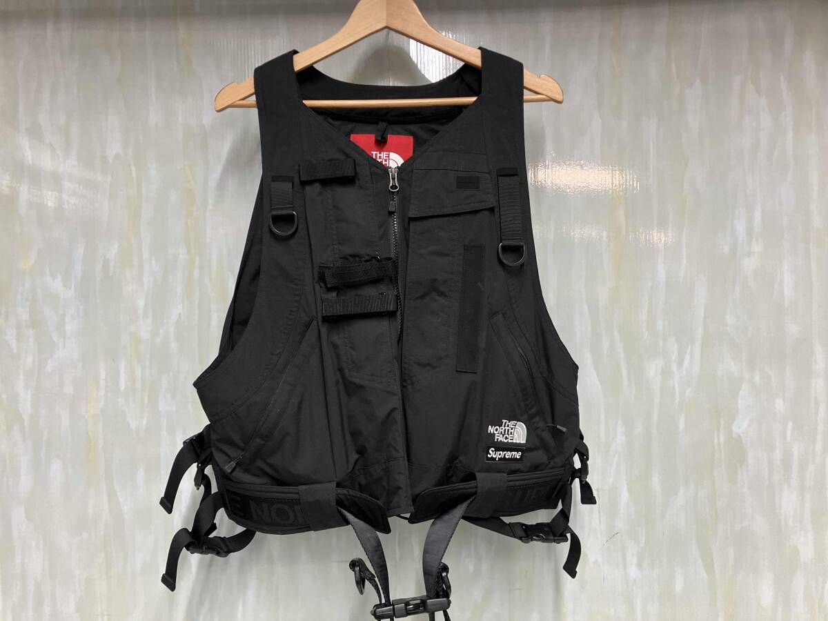 THE NORTH FACE SUPREME ザノースフェイス シュプリーム ベスト RTG jacket vest ブラック ナイロン Lサイズ