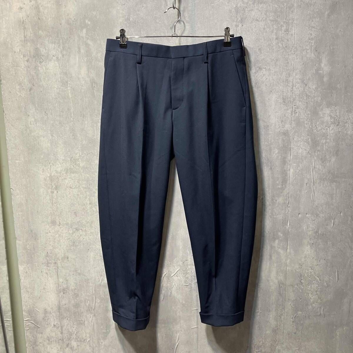 24 ss kolor ウールトラウザー サイズ2 ネイビー