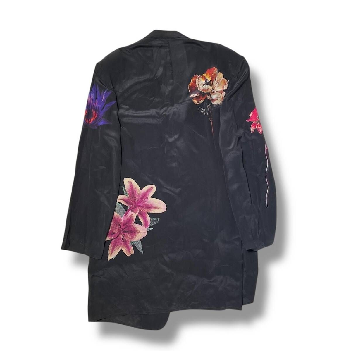 yohji yamamoto 25SS シルク花柄ジャケット Yohji Yamamoto 2025SS フラワーパターン ジャケットスタイリング