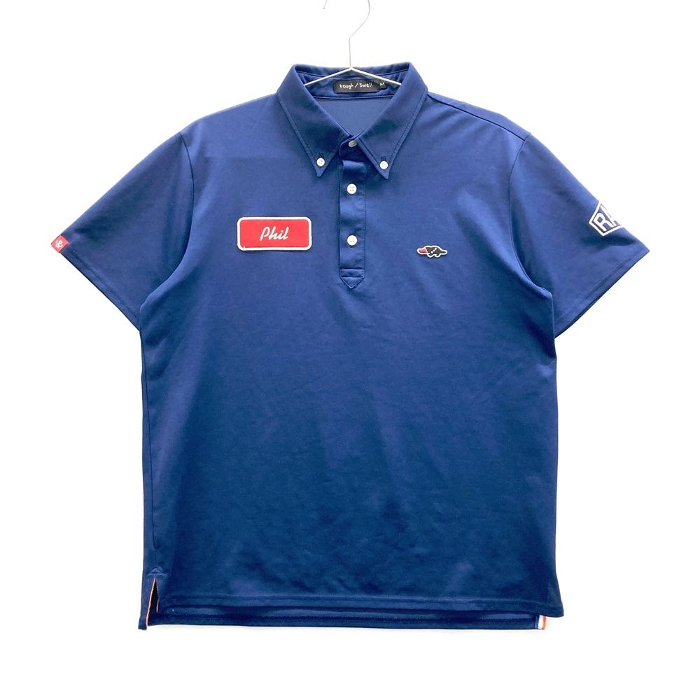 サイズ：M ROUGH&SWELL ラフアンドスウェル 半袖ポロシャツ ボタン