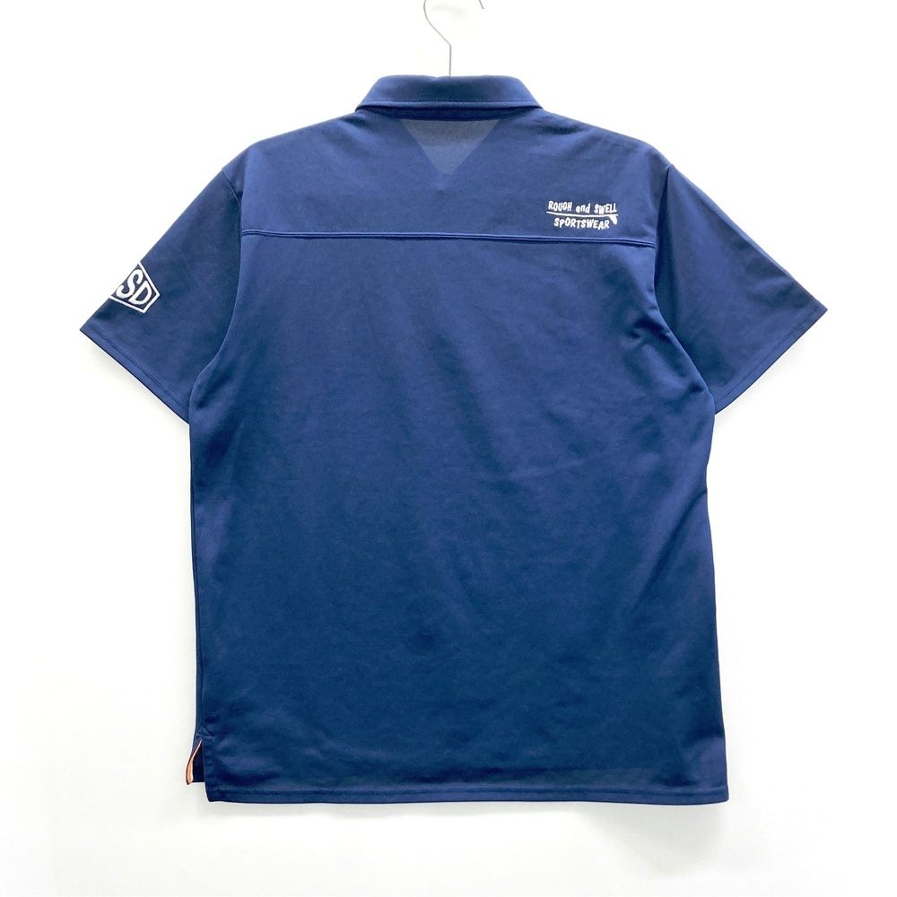 サイズ：M ROUGH&SWELL ラフアンドスウェル 半袖ポロシャツ ボタン