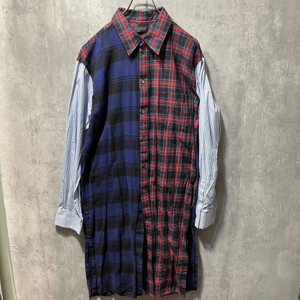 S YTE チェックロングシャツ UJ B 93 808 サイズ3 チェック柄 サイト