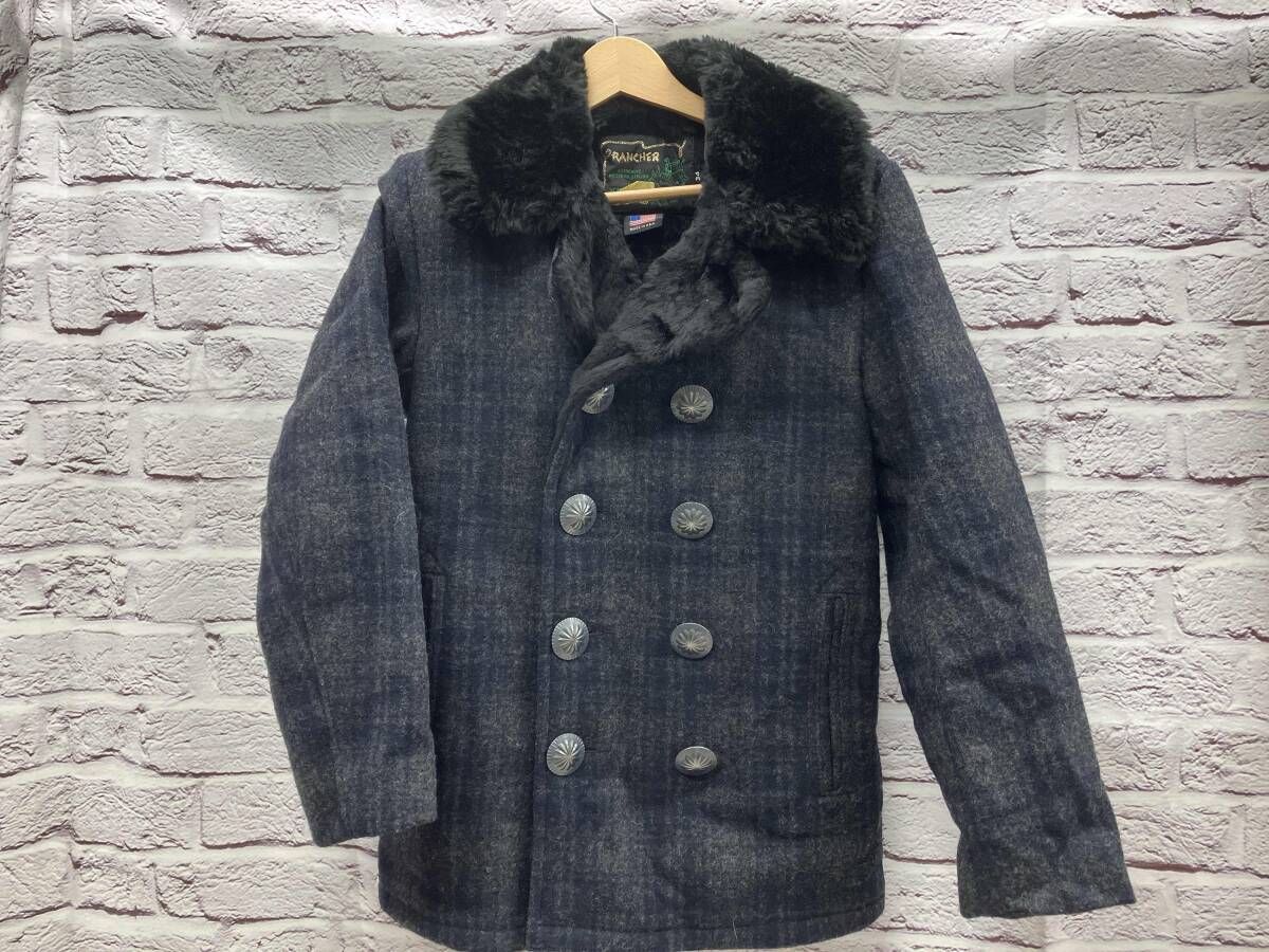 SCHOTT AYUITE ピーコート 表記サイズ34 ネイビー