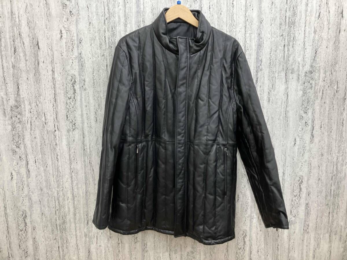 COMME CA DU MODE MEN コムサデモード レザー ダウンジャケット 羊革