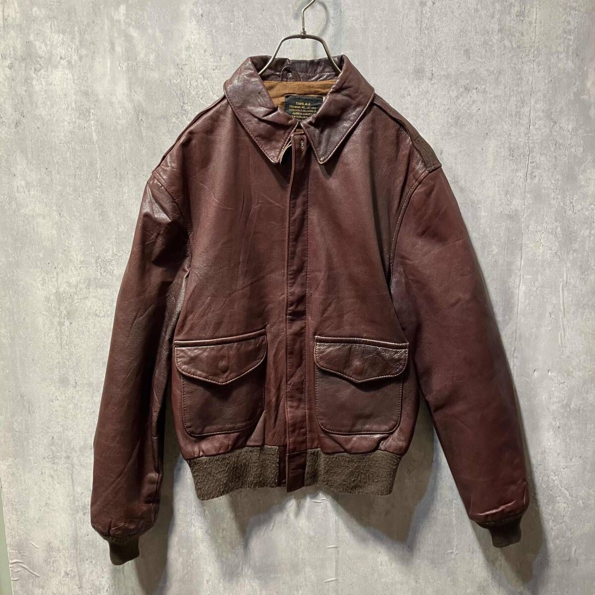 AVIREX A 2 G 1 30 1415 レザージャケット ブラウン系 アビレックス