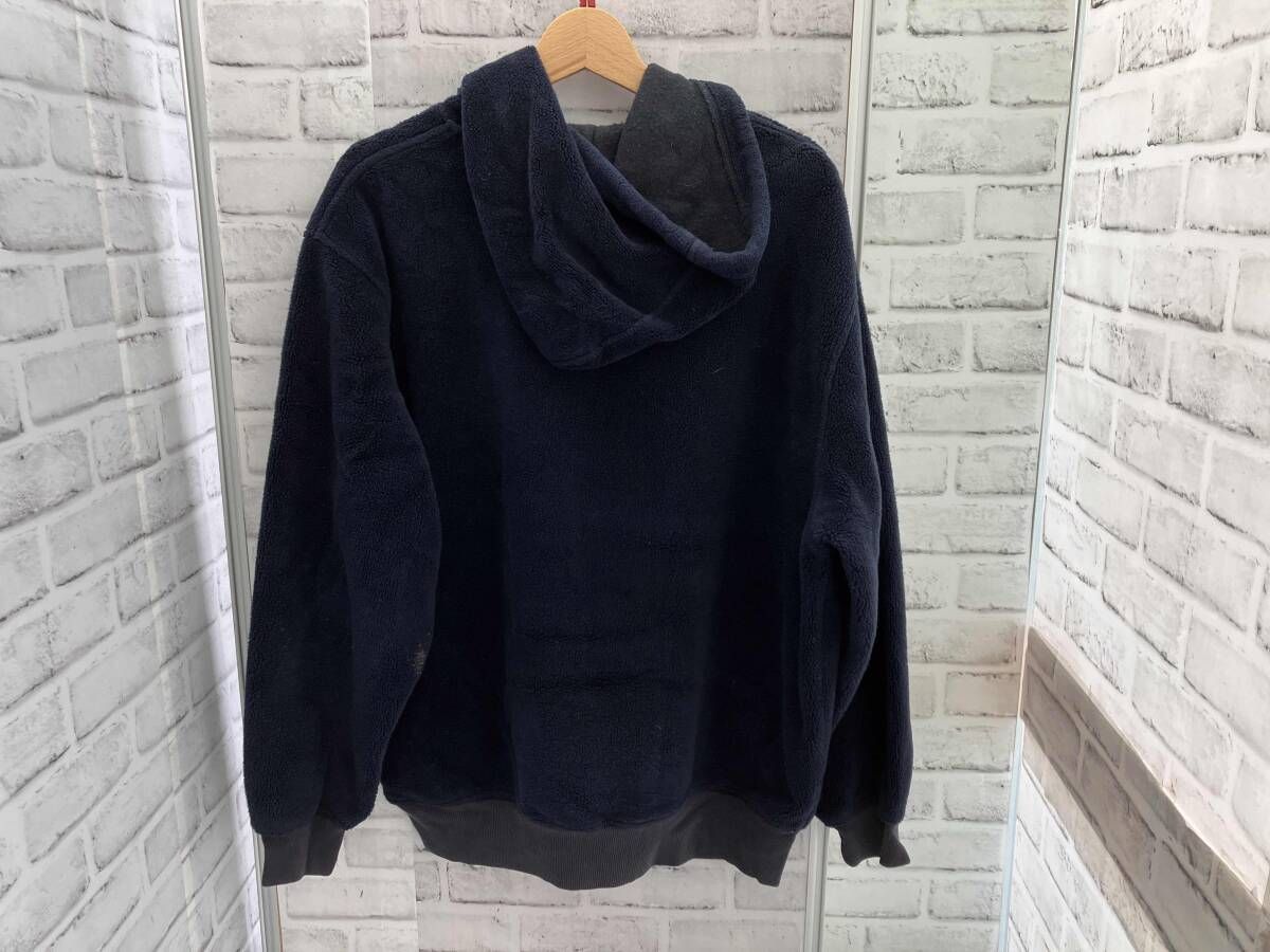 POLO SPORT RALPH LAUREN ボアパーカー Lサイズ ネイビー ロゴパーカー 古着 ポロスポーツ ラルフローレン