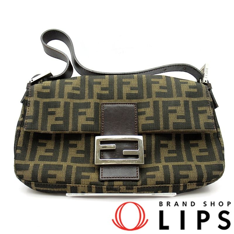 フェンディ ズッカ マンマバケット 26424 キャンバス/レザー