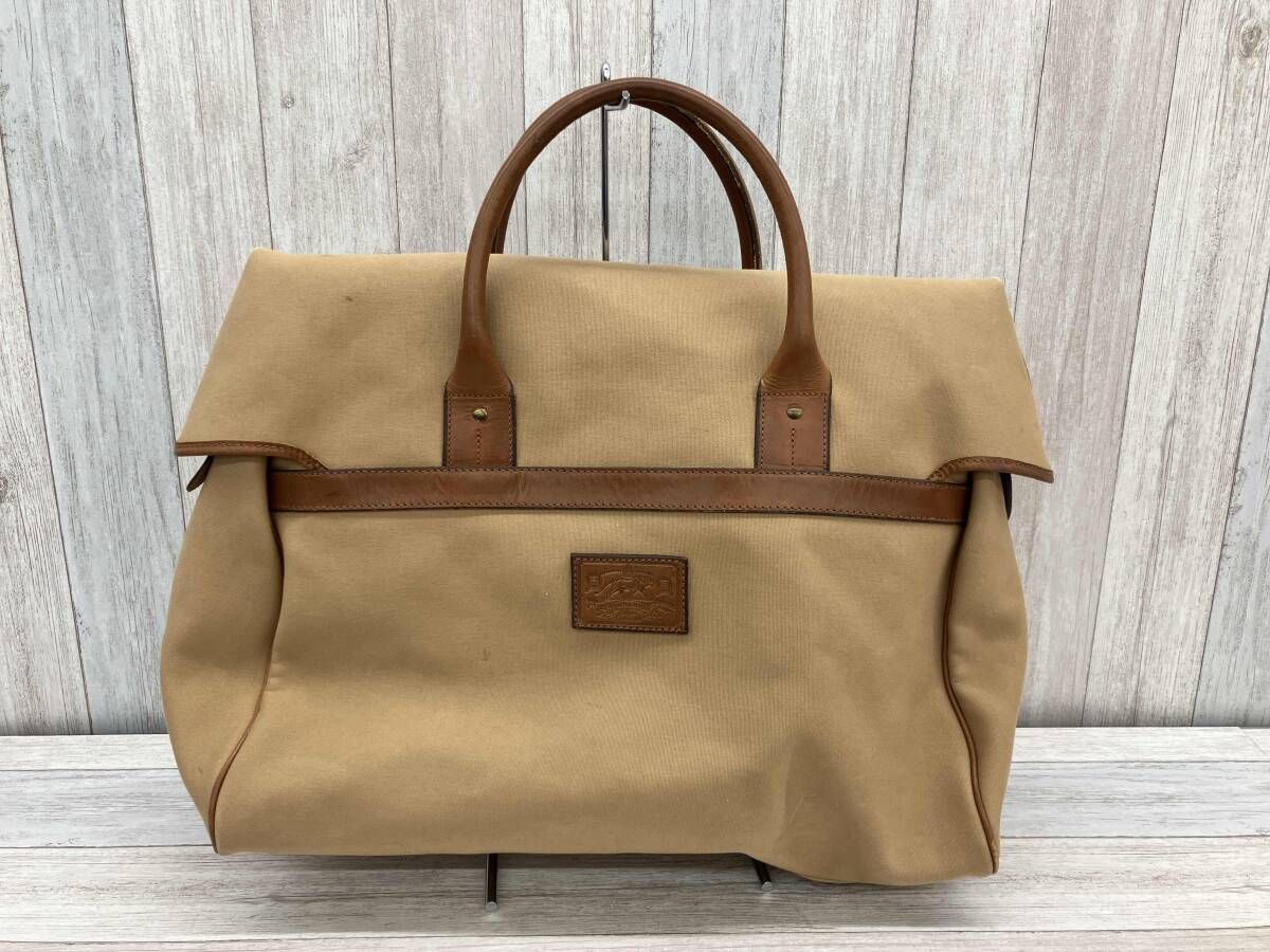 POLO ラルフローレン ボストンバッグ サファリ レザー ベージュ ショルダー RALPH LAUREN／ラルフローレン／サファリシリーズ／ボストンバッグ