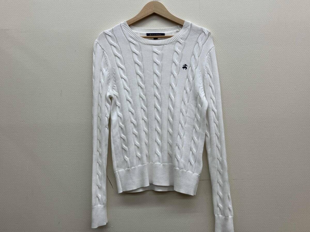 Brooks Brothers ブルックスブラザーズ メンズニットRN 93986 ニット ホワイト 白 Mサイズ