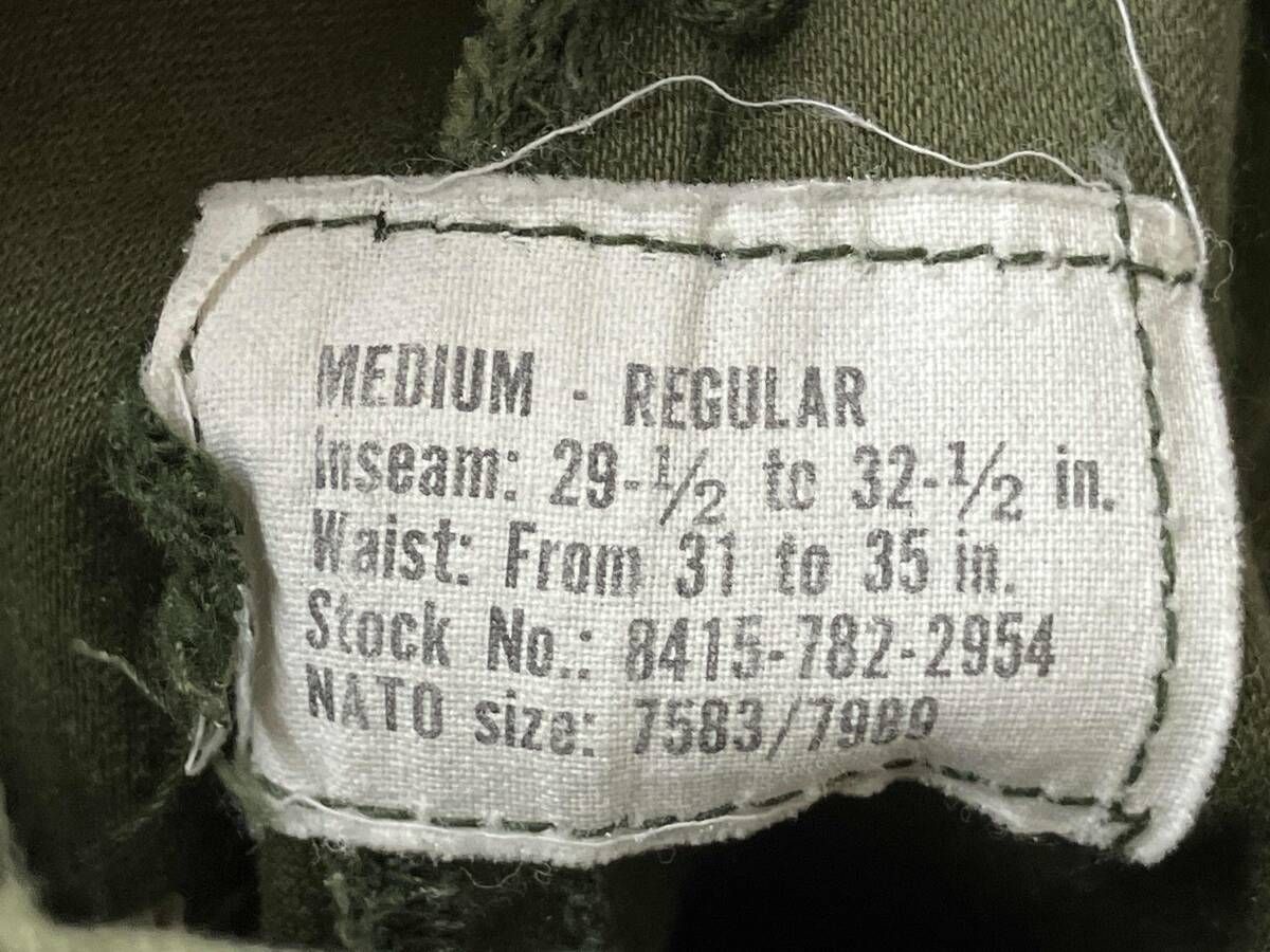 MILITARY/US ARMY/M-65/カーゴパンツ について 【公式通販】