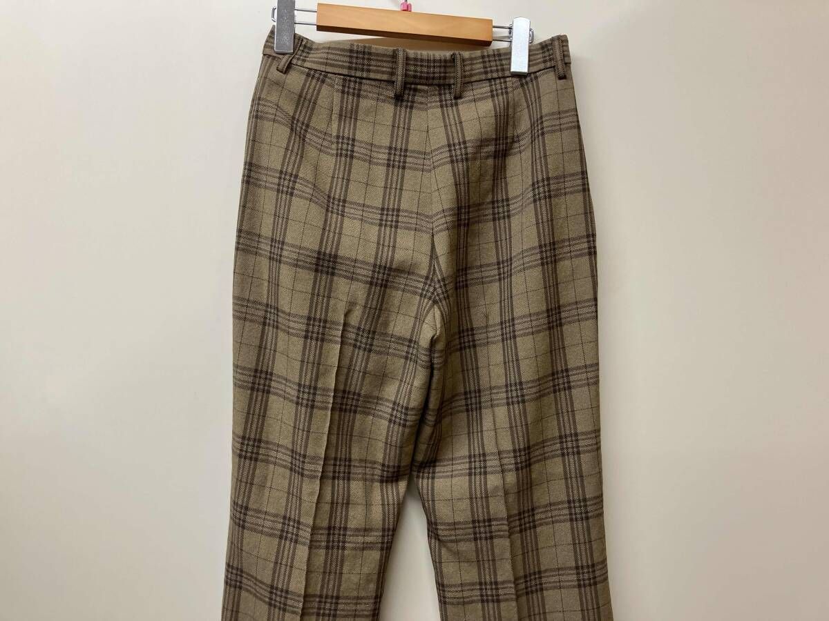  AURALEE チェック スラックス パンツ