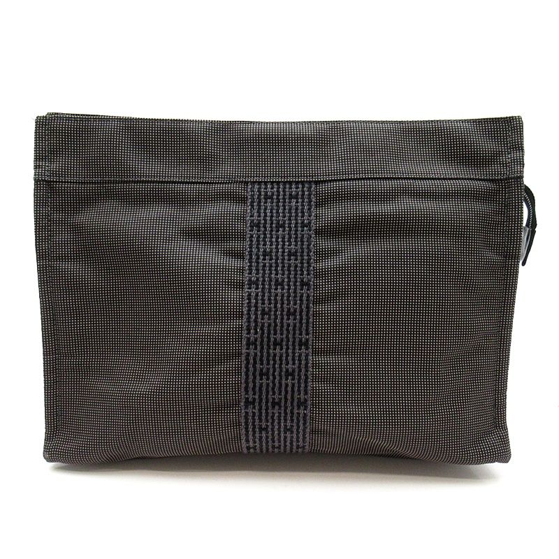 【美品】エルメス HERMES エールライン クラッチバッグ エルメス エールライン クラッチバッグ ポーチ キャンバス メンズ