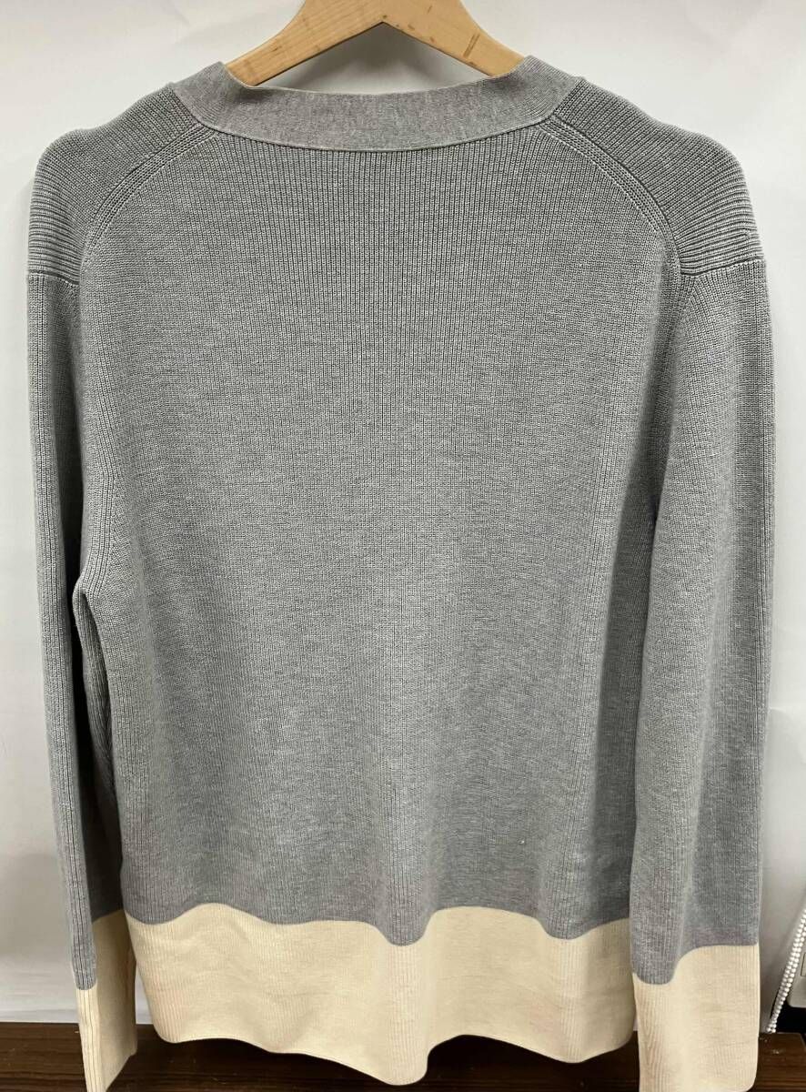 MONCLERモンクレール C-TOID-19-6132 ロゴワッペンリブニットカーディガン サイズ M 汚れ有