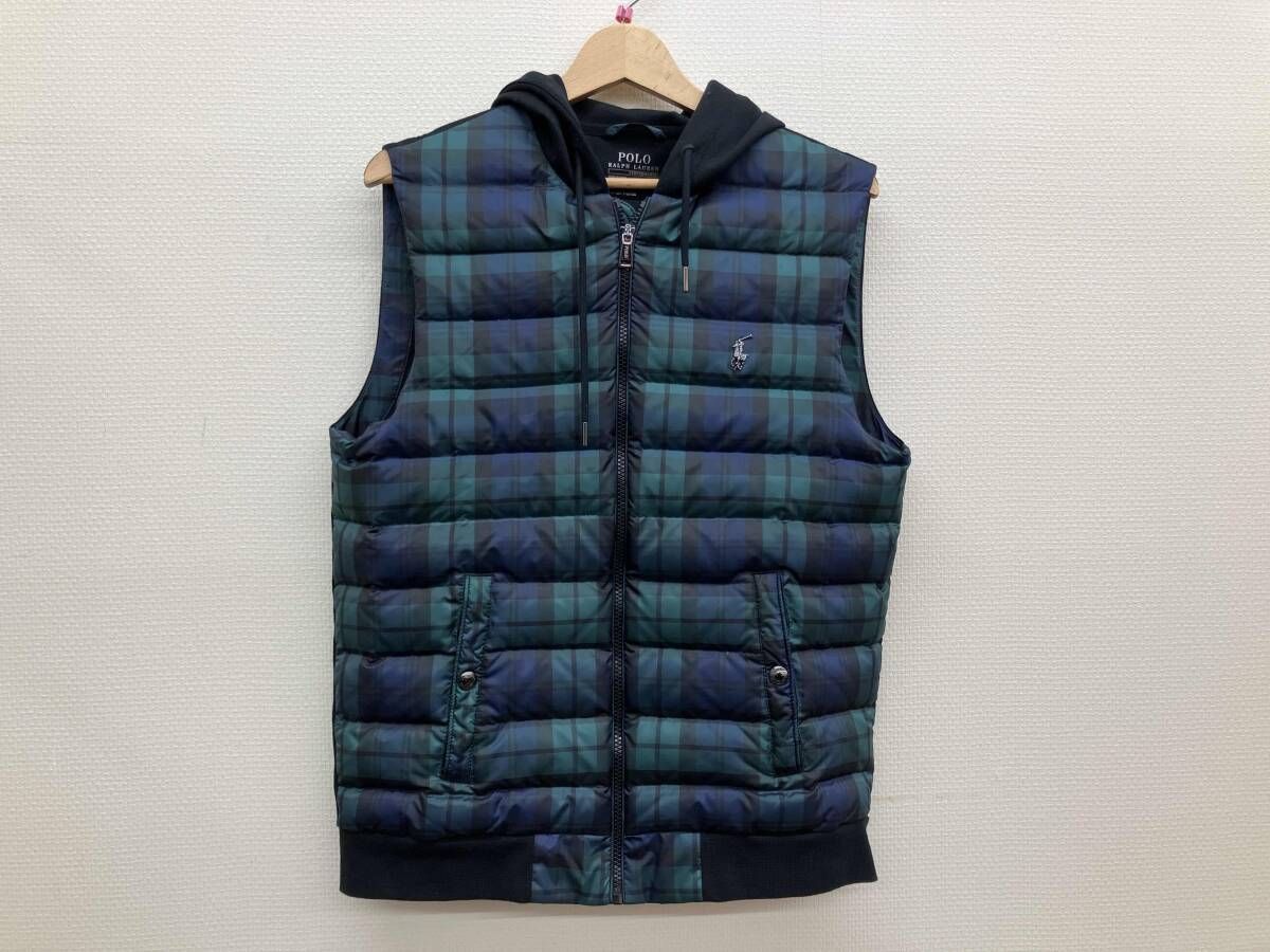 Polo Ralph Lauren ダウンベスト M 青 | ヤマダウェブコム