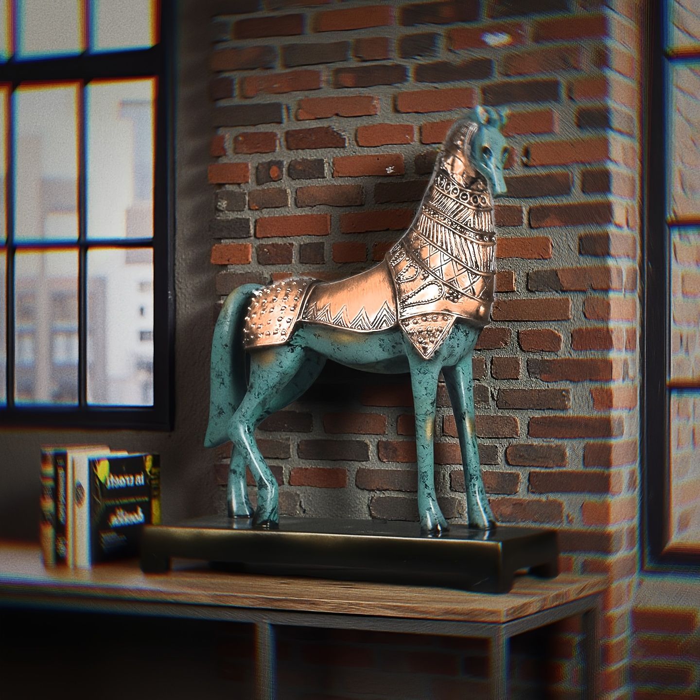 オブジェ エレガント 馬 うま ウマ 干支 置物 樹脂像 モダン 高級 美術