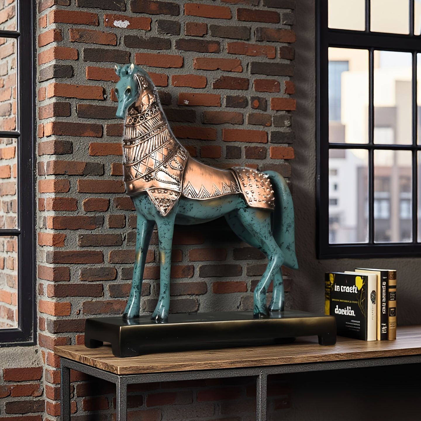 オブジェ エレガント 馬 うま ウマ 干支 置物 樹脂像 モダン 美術工芸 動物 現代彫刻デスク装飾 インテリア リビング ダイニング 寝室 玄関 ギフト プレゼント 贈り物 棚装飾