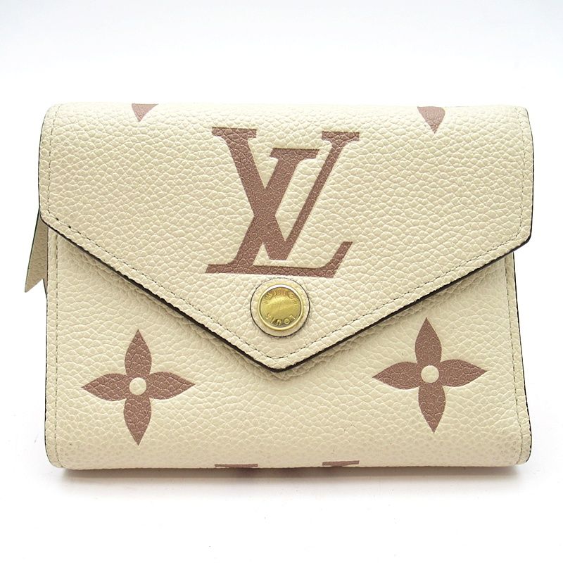 ルイ ヴィトン ポルトフォイユ ヴィクトリーヌ M 80086 バイ モノグラムアンプラント レディース クレーム ボワドローズ