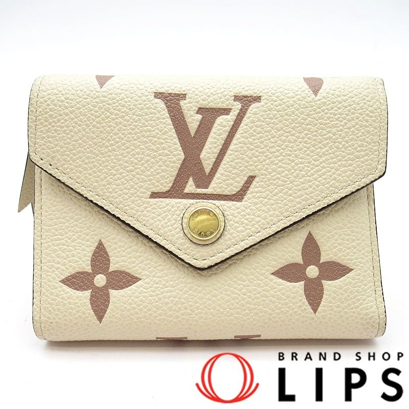 ルイ ヴィトン ポルトフォイユ ヴィクトリーヌ M 80086 バイ モノグラムアンプラント レディース クレーム ボワドローズ