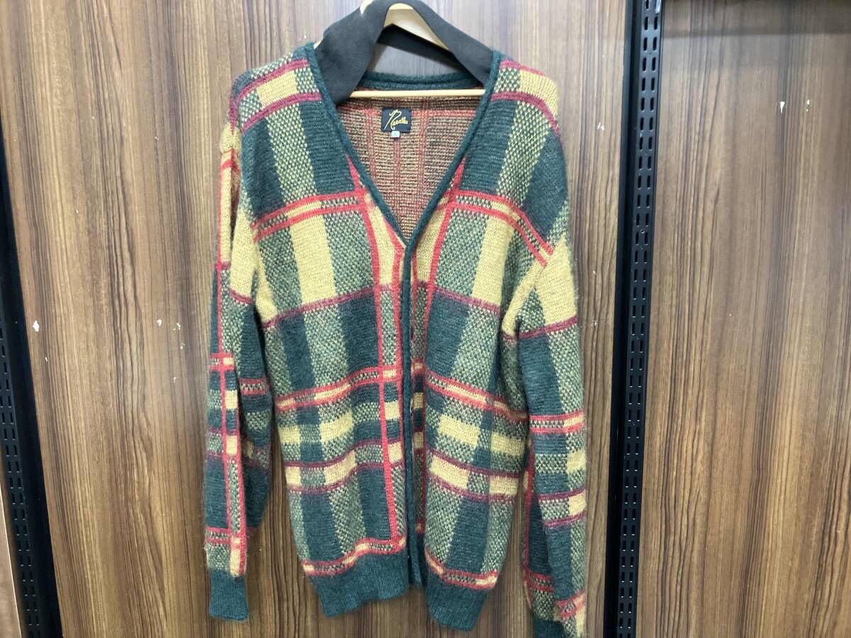 NEEDLES ニードルス ネペンテス LQ 273 2025 AW Tartan Mohair Card モヘヤカーディガン サイズL