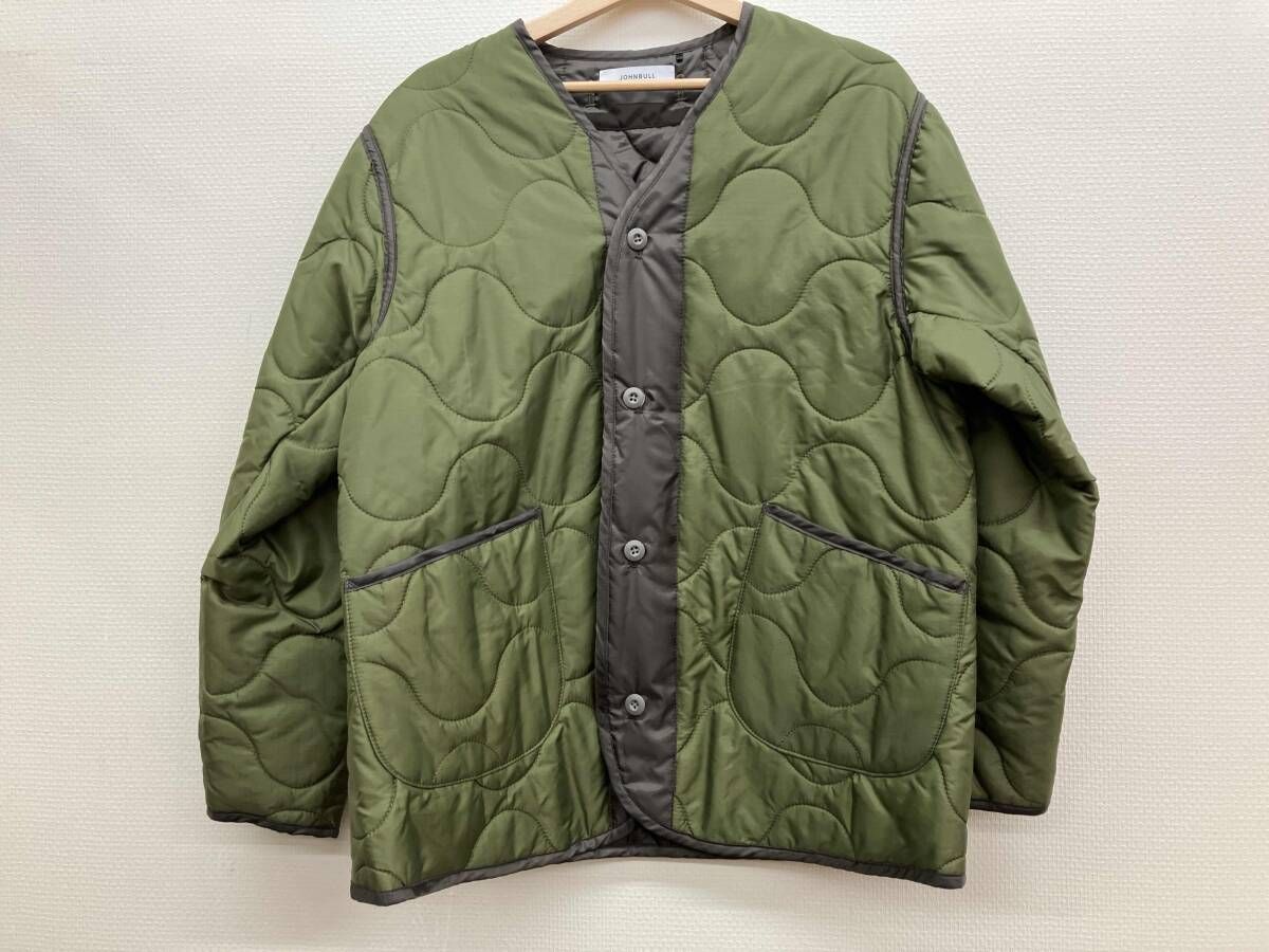 JOHNBULL ジョンブル メンズアウター キルティングジャケット カーキ アメリカンカジュアル Mサイズ