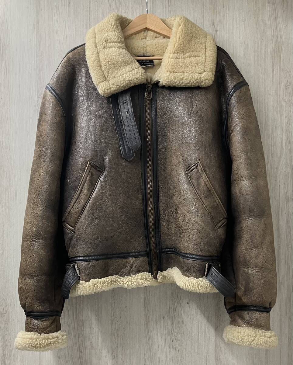 AVIREX アヴィレックス B 3 ムートン フライトジャケット サイズ40 ブラウン
