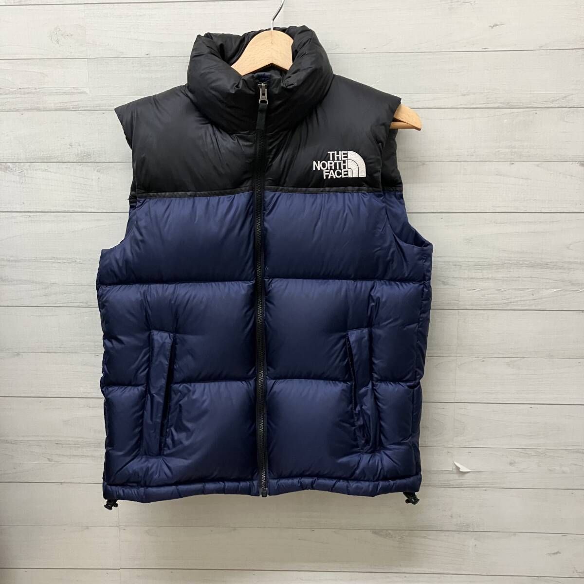 THE NORTH FACE ザノースフェイス ダウンベスト Nuptse Vest メンズ Sサイズ ネイビーブルー ブラック