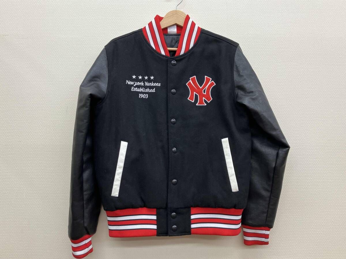 Majestic マジェスティック NewYork Yankees ニューヨークヤンキース スタジアムジャンバー スタジャン メンズアウター Mサイズ