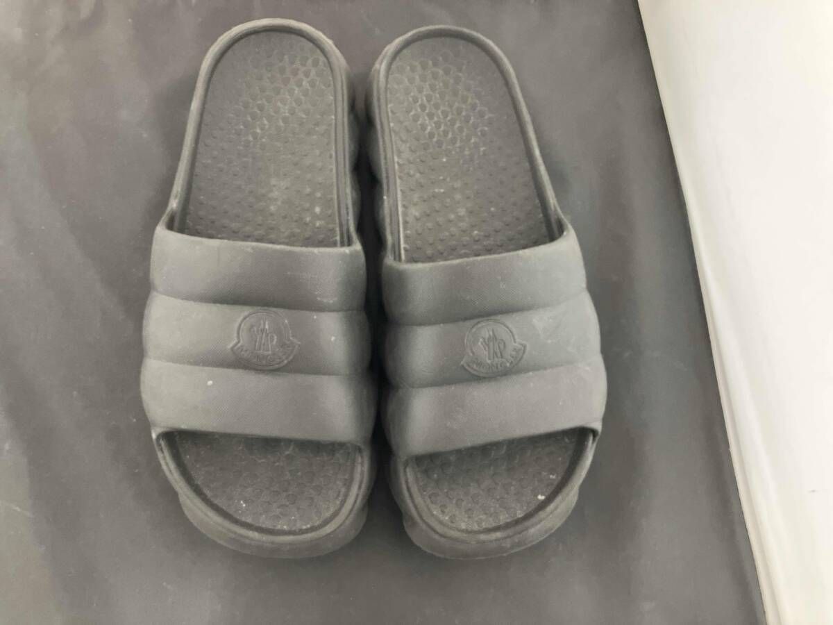 MONCLER シャワーサンダル デッキシューズ サイズ45 28.5 cm モンクレール ブラック