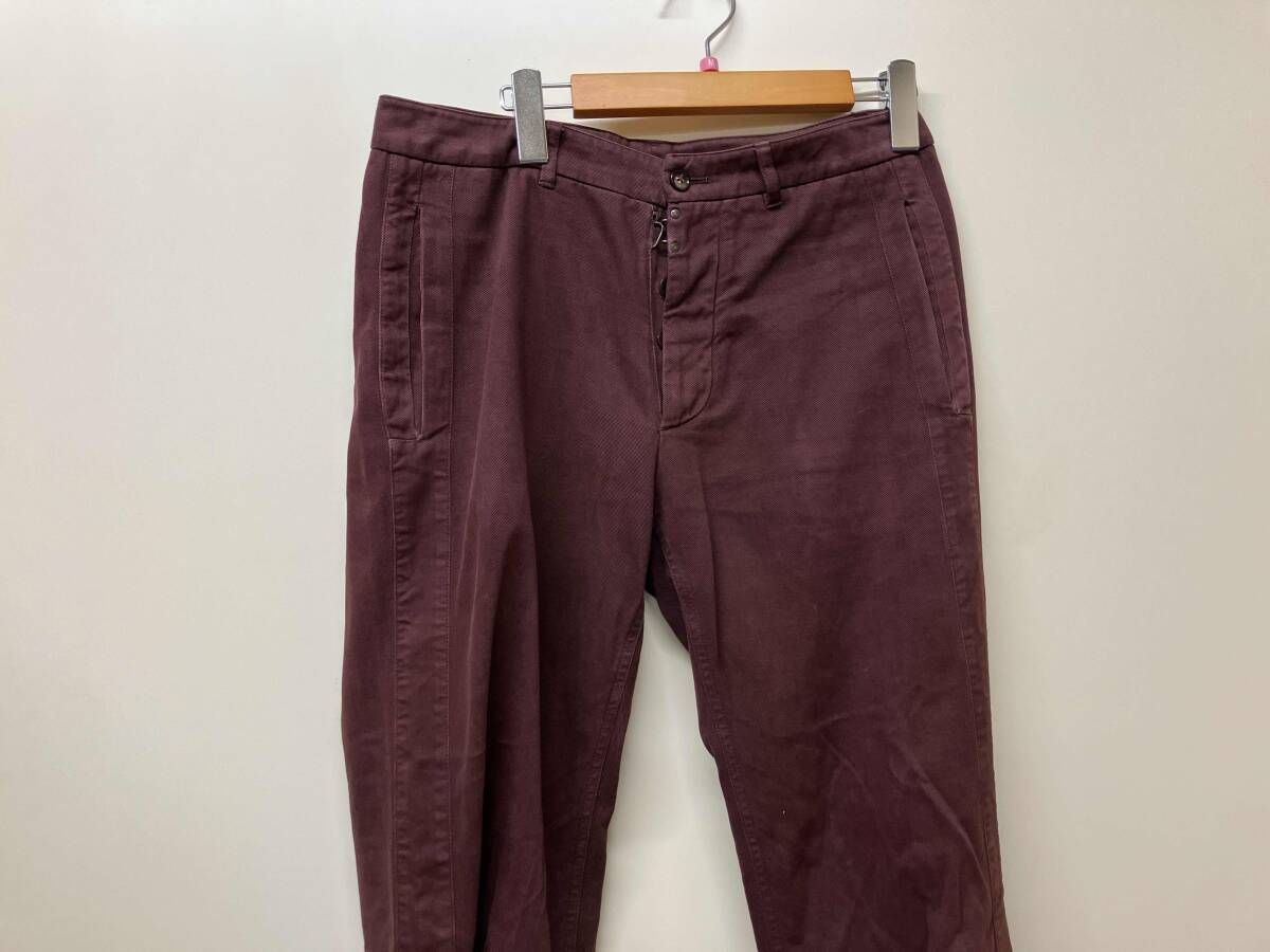 エルメス HERMES パンツ スラックス グレンチェック グレー /TK