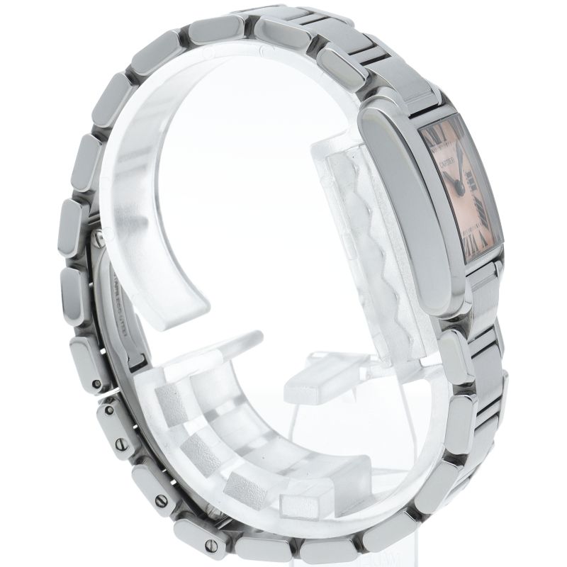 カルティエ タンクフランセーズSM ウォッチ ピンクシェル W51028Q3 SS