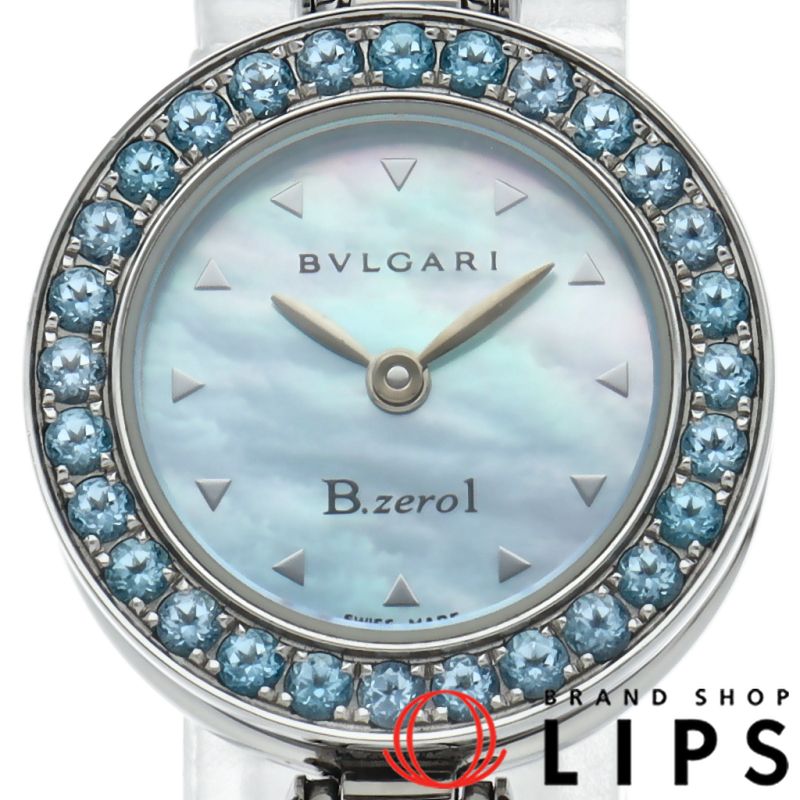 ブルガリ ビーゼロワンウォッチバングル(M) ブルートパーズベゼル