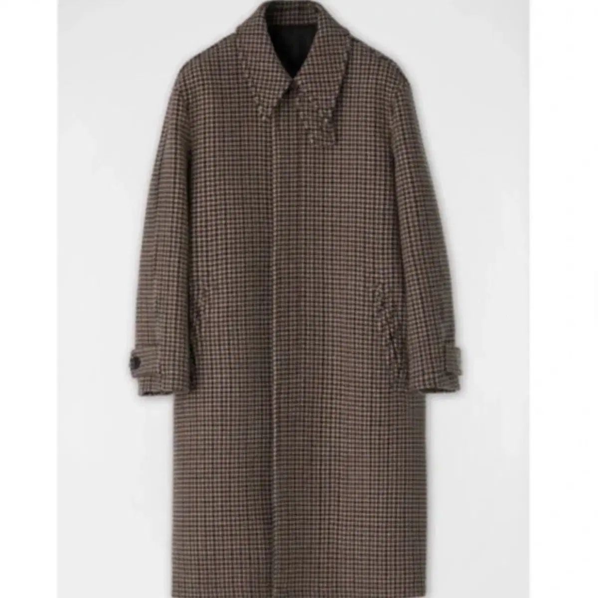 coor オーバーサイズ ハウンドトゥース バルマカーン コート