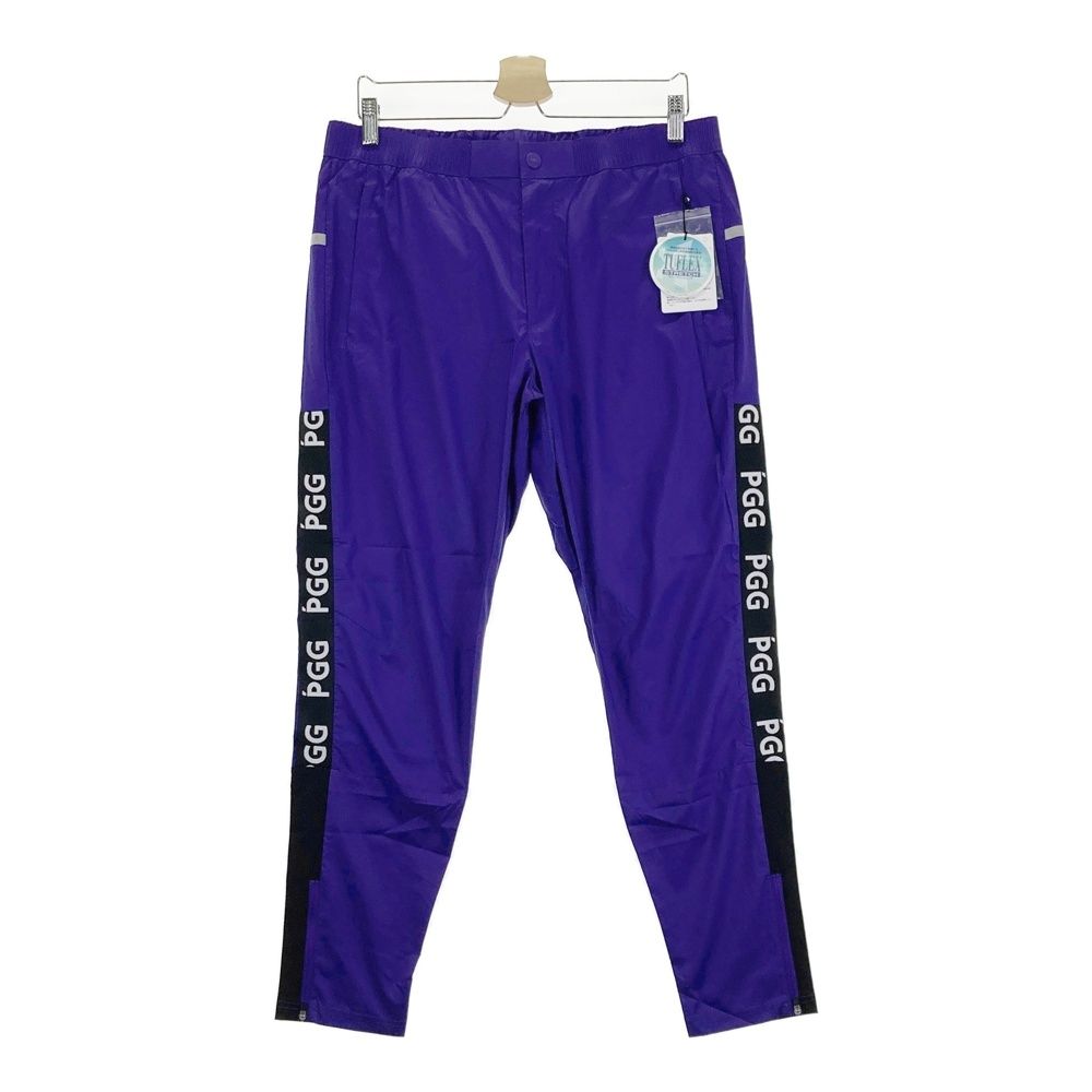 サイズ 6 PGG PEARLY GATES パーリーゲイツ サイドロゴ ロングパンツ パープル系 ゴルフウェア メンズ ストスト