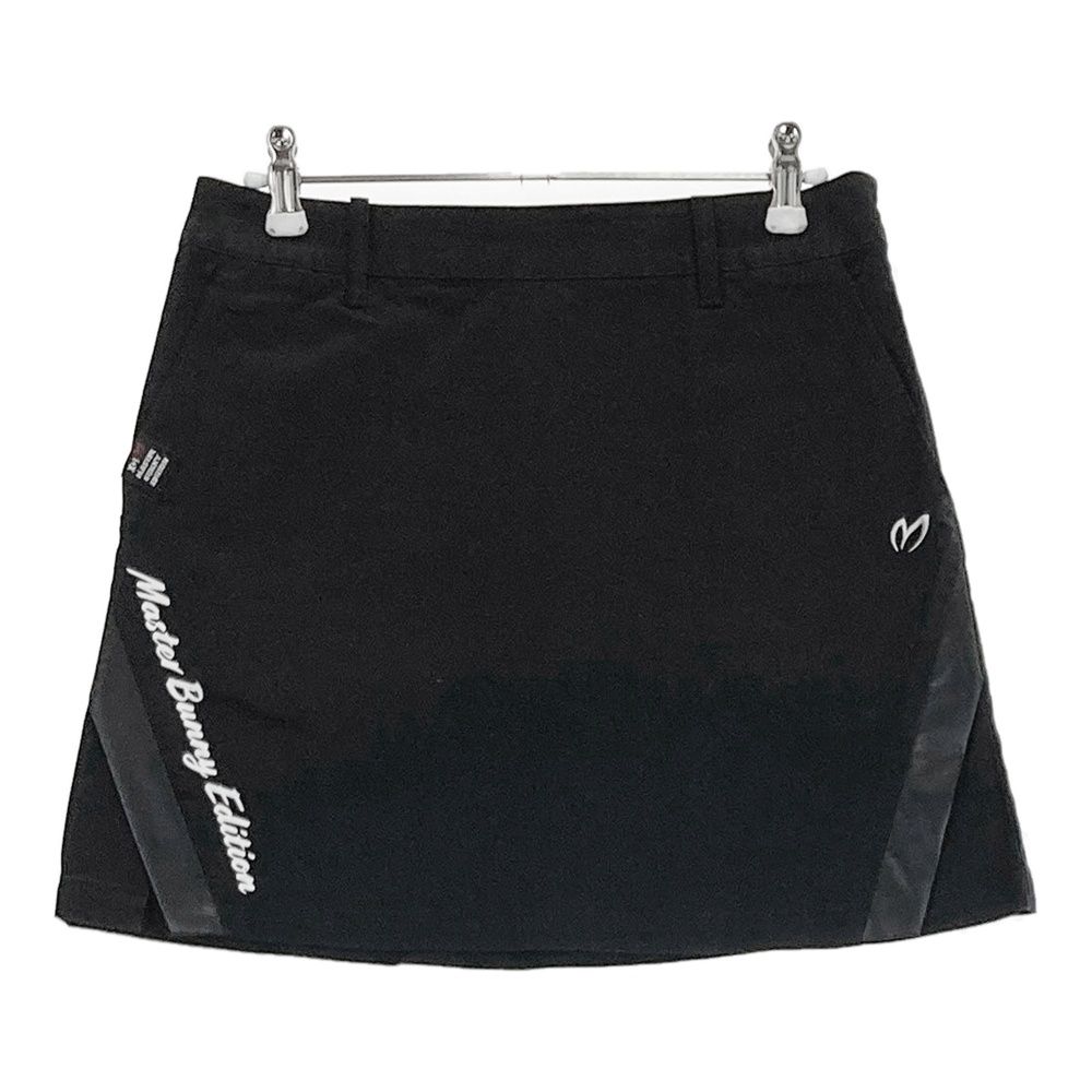 超美品】マスターバニー ダウンスカート 白 ロゴネイビー 巻きスカート