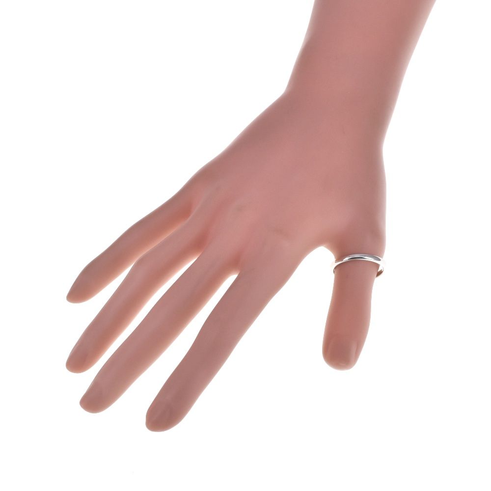 ティファニー　TIFFANY　PT950　21号　クラシックバンドリング　良品 TIFFANY&Co. ティファニー フラットバンド リング 指輪 21号 Pt950