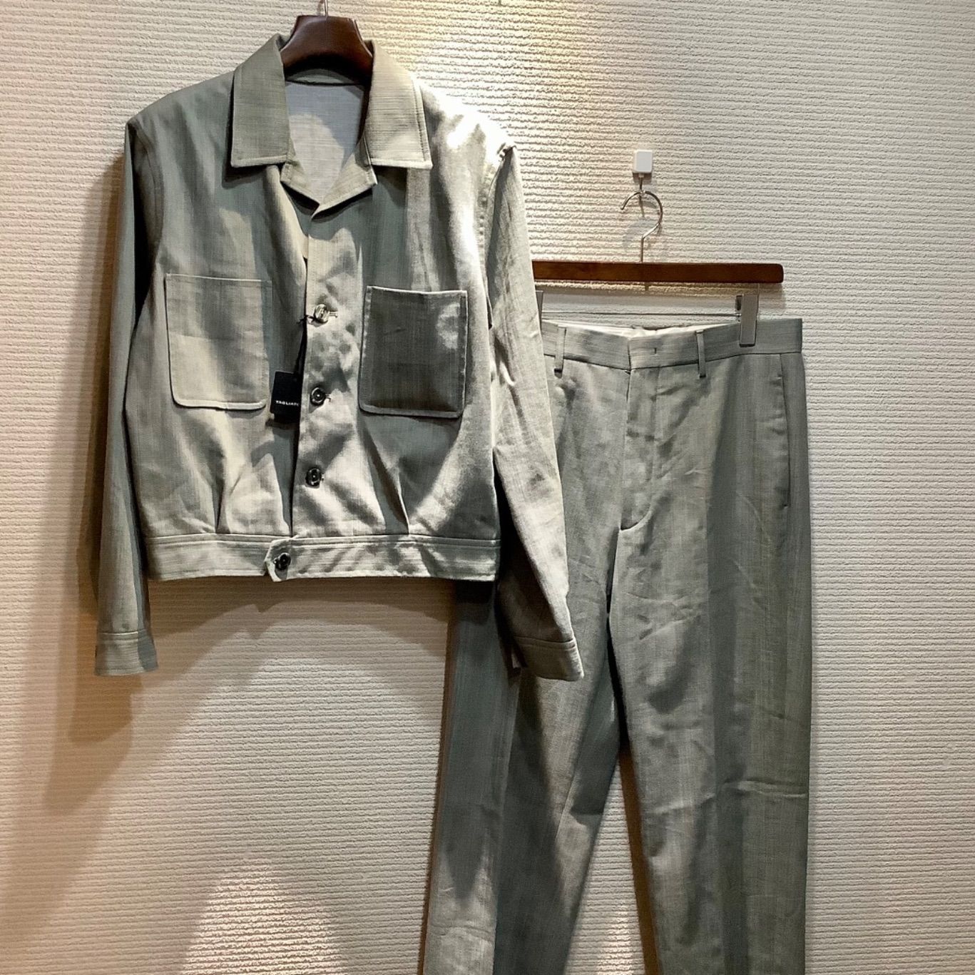 タリアトーレ 25 SS JERMAIN PE ジャケット スラックス パンツ セットアップ スーツ 48 メンズ SAランク D 1215